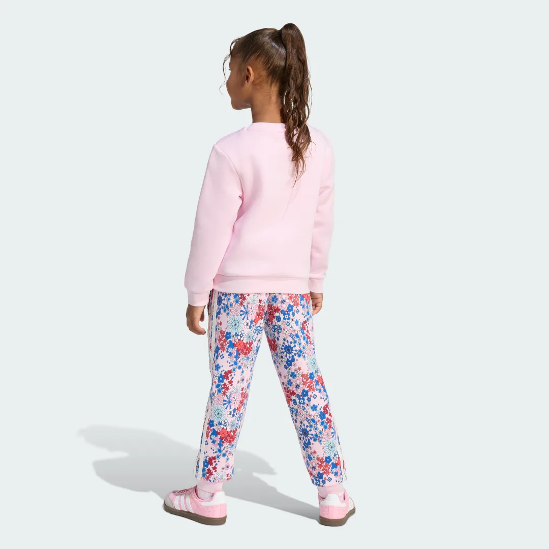 Detalle 2 de Conjunto de cuello redondo adidas Originals x Liberty London — Rosa