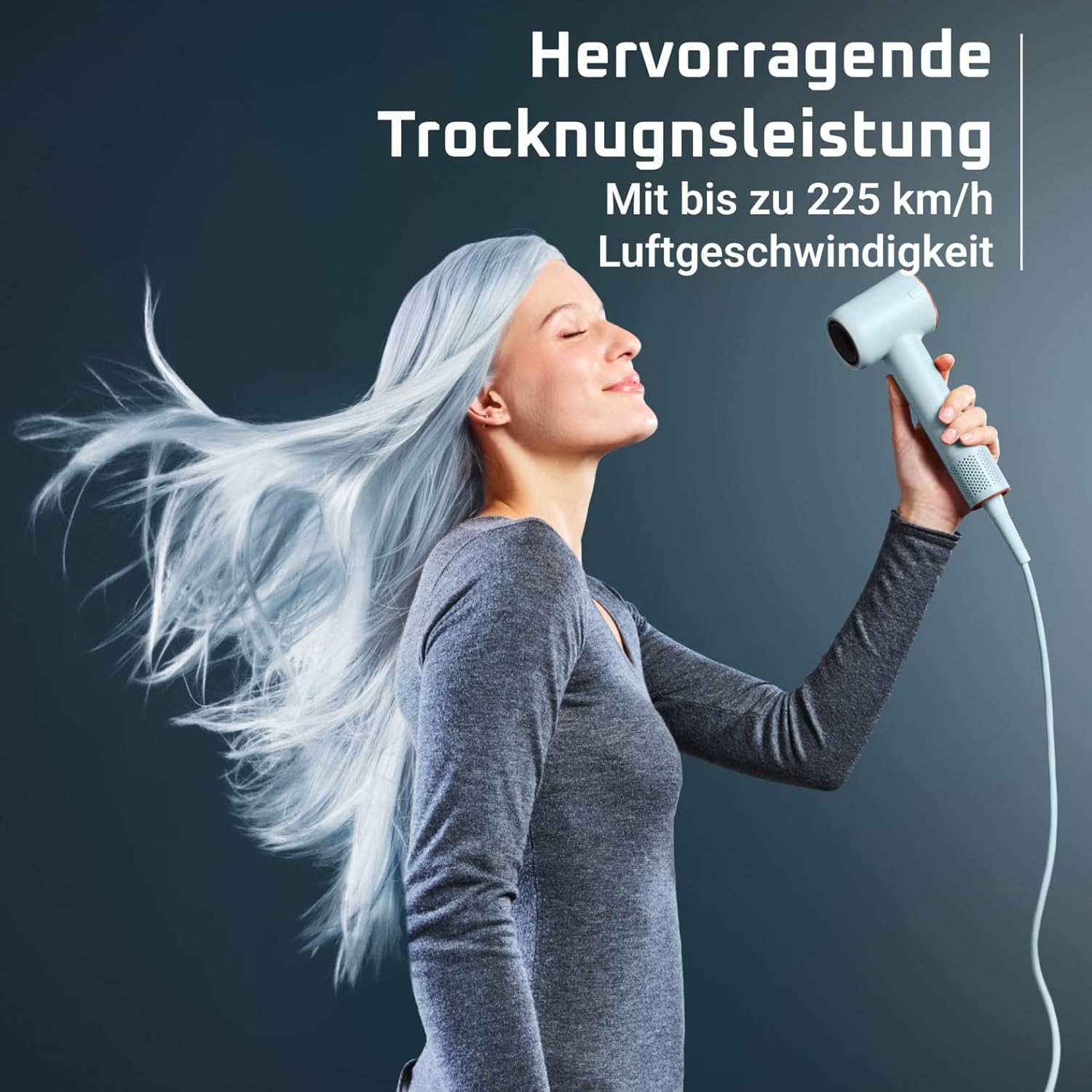 Detalle de Rowenta Blumia Haartrockner HY5N10E0 – kompakt, leistungsstark mit Hochgeschwindigkeitsmotor