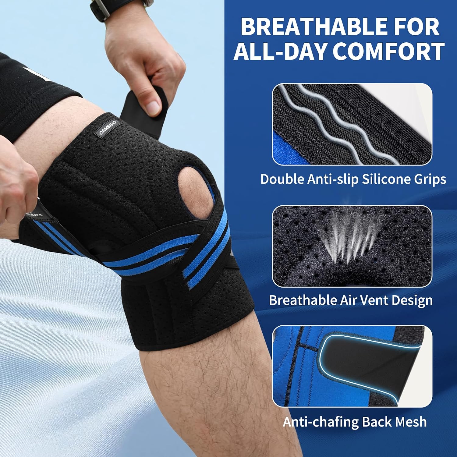 Detalle de CAMBIVO Knee Brace in Neoprene