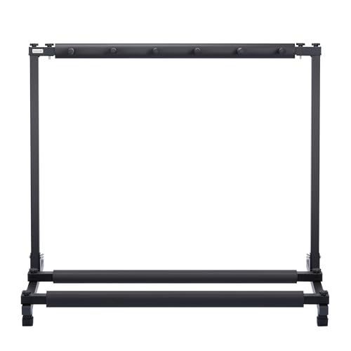Detalle 2 de Soporte Guitarra de suelo para 5 instrumentos | Rack plegable universal de T-LOVENDO.ES