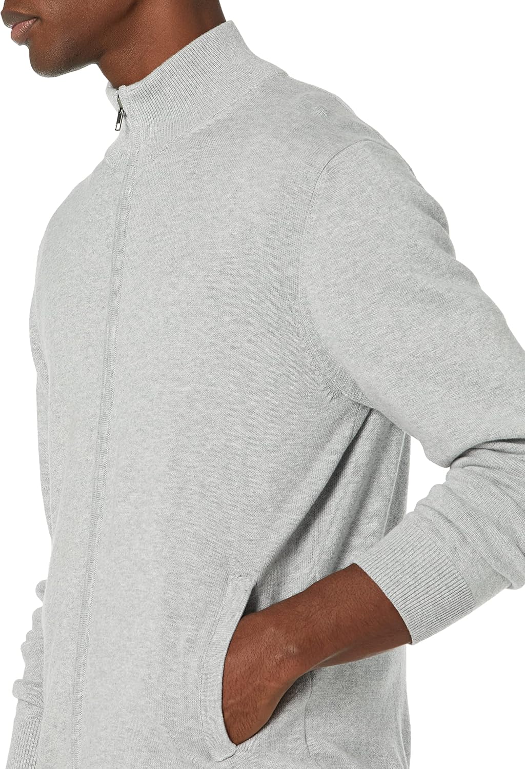 Thumbnail 2 de Men’s Full-Zip Cotton Sweater