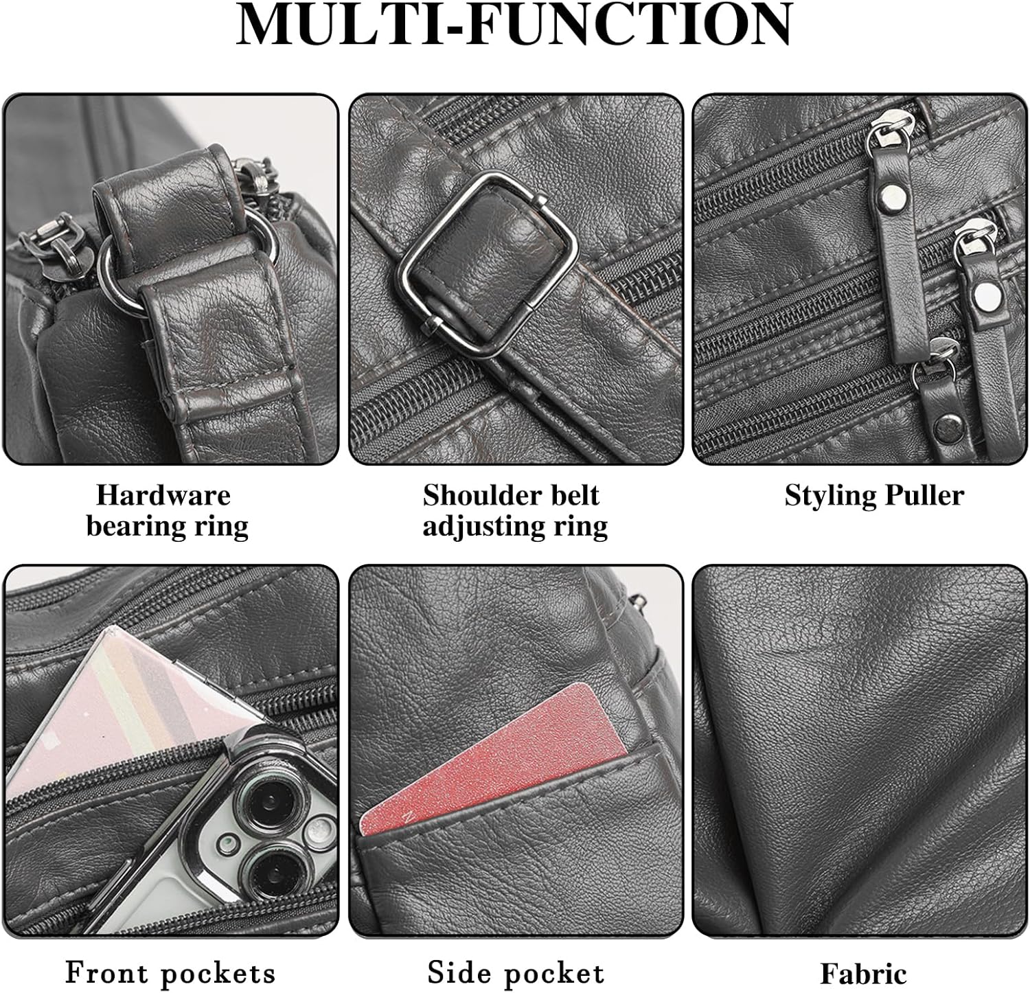 Detalle de ModaZeal Soft PU Leather Crossbody Bag for Women