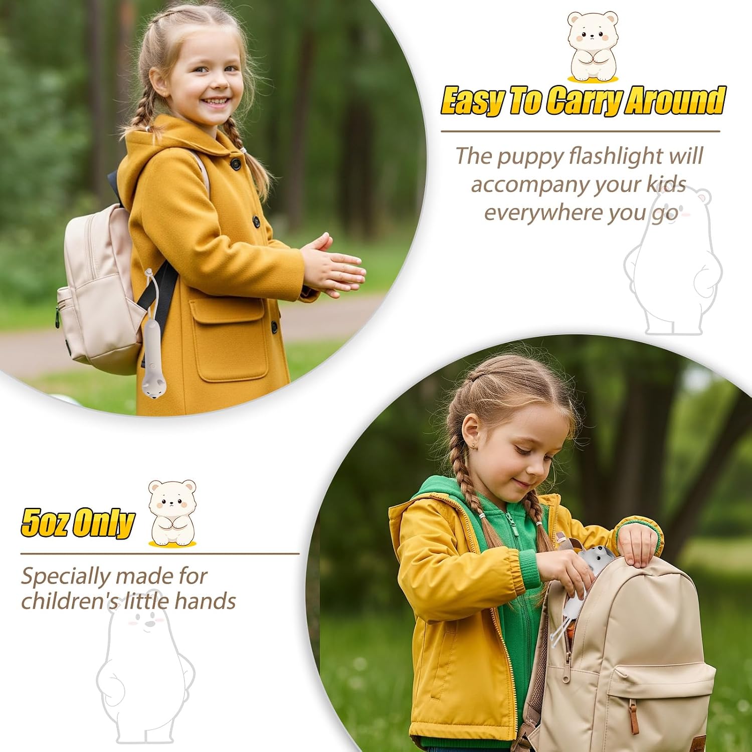 Thumbnail 2 de ZKLiLi Polar Bear Rechargeable Kid's Flashlight