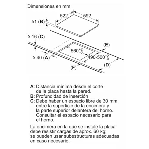 Detalle de Balay 3EB864FR Encimera inducción 60 cm, negra