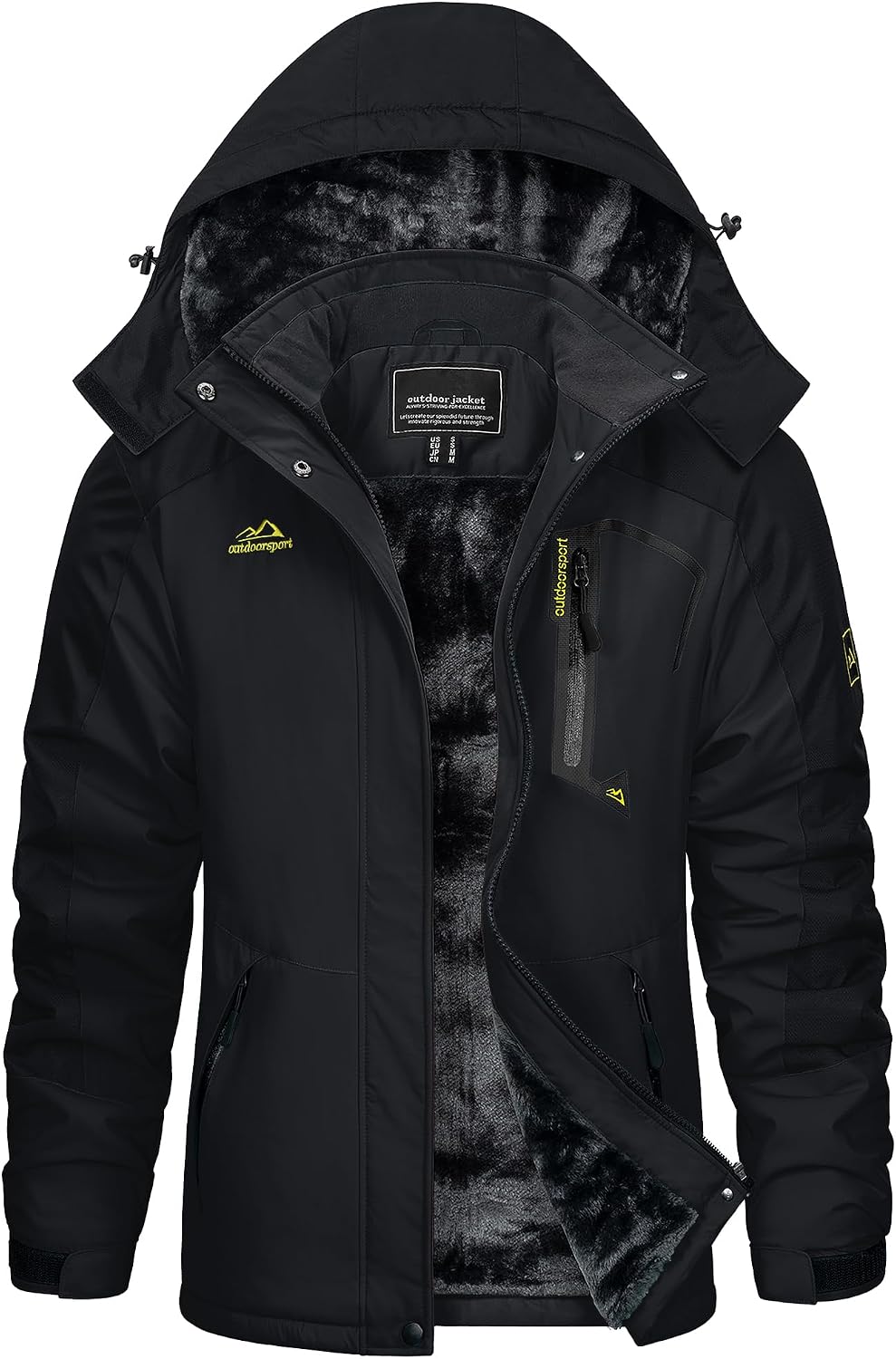 Detalle 2 de KEFITEVD Winterjacke Damen Warm Gefüttert mit Kapuze