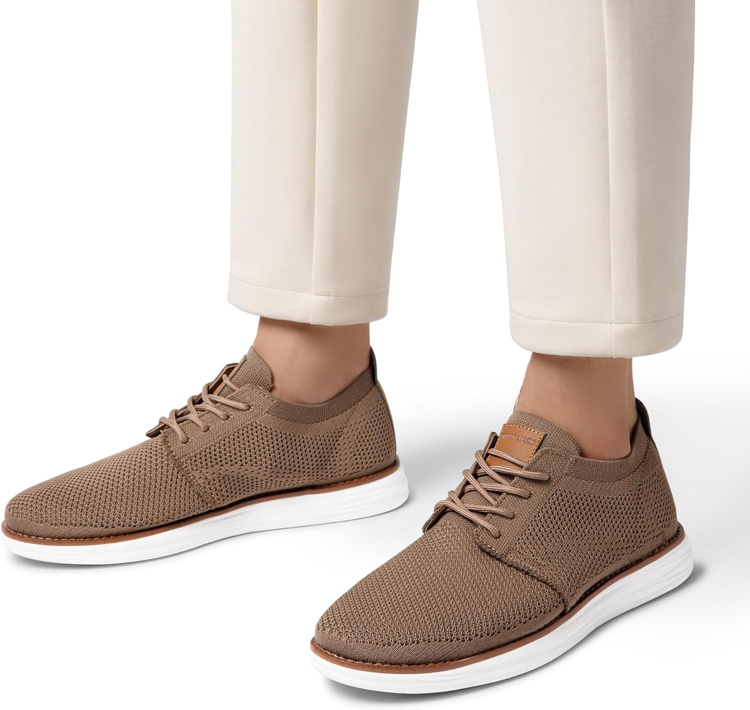 Detalle 2 de Bruno Marc Men’s KnitFlex Breeze Mesh Sneakers Oxford Lace-Up Lightweight Walking Shoes