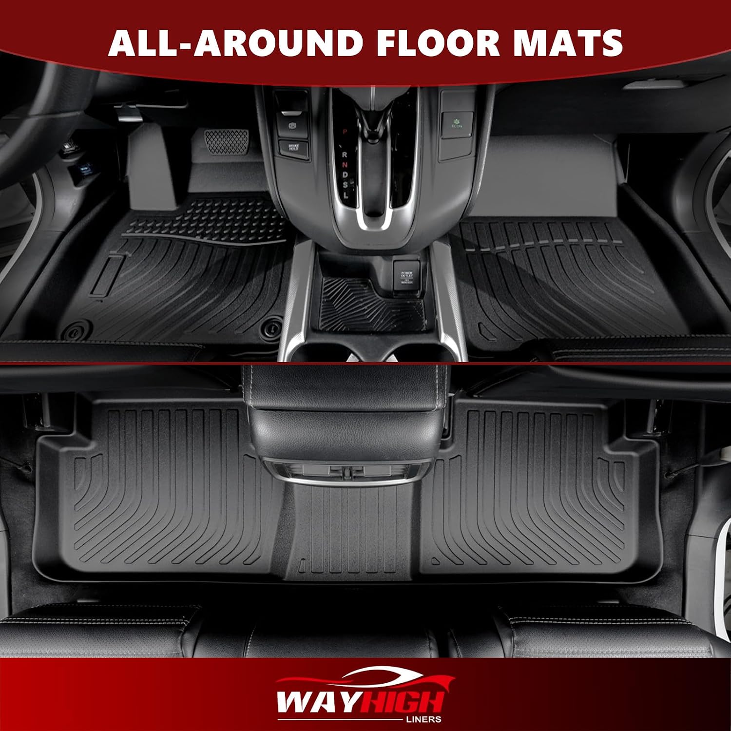 Detalle de Wayhigh floor mats and backseat cargo liner, TPE