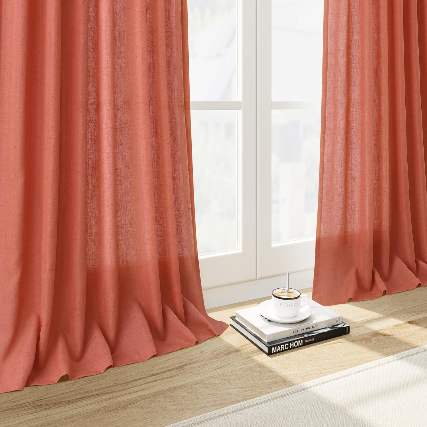 Thumbnail 5 de Coral Curtains 120" Linen Blend