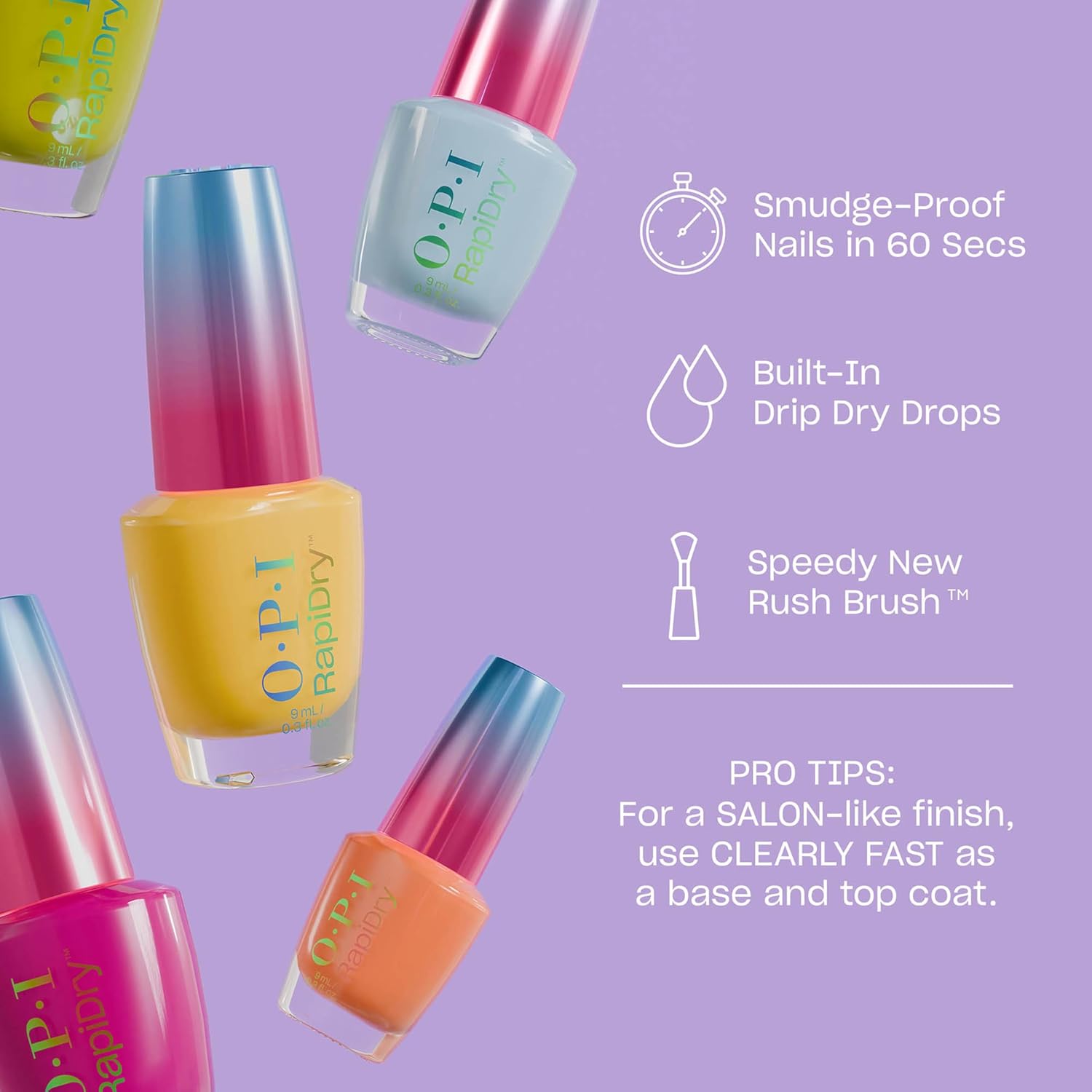 Thumbnail 2 de OPI RapiDry™ Smalto ad asciugatura rapida Fir Surely Fast, vegano, 9 ml
