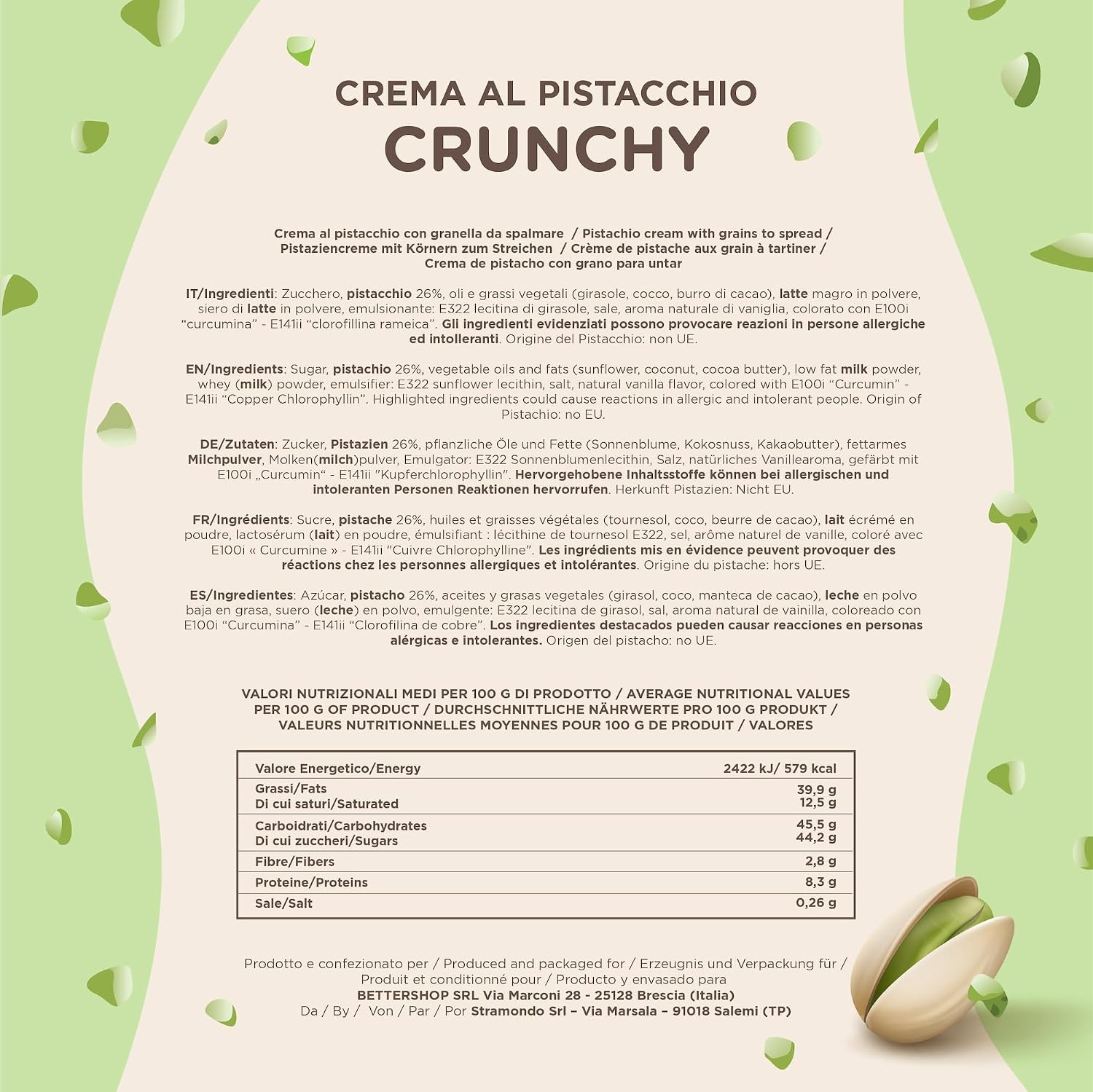Thumbnail 6 de EATALIAN by AMZ BETTER Crema de Pistacho Crunchy 500g 🍈