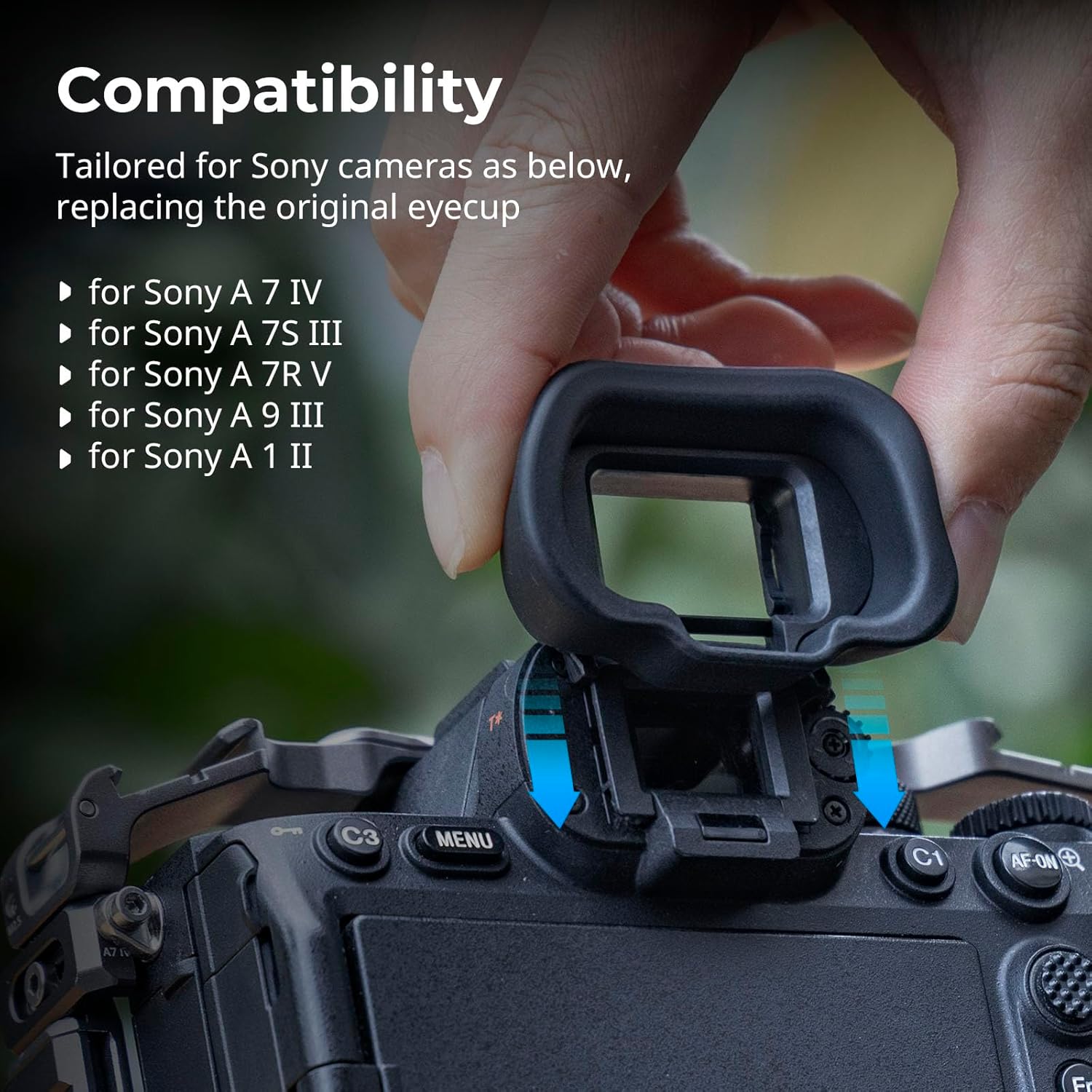 Thumbnail 1 de SMALLRIG Kamera-Sucher-Augenmuschel 5255 für Sony Alpha 7 V/7 IV/7S III/7R V/9 III/Alpha 1/1 II