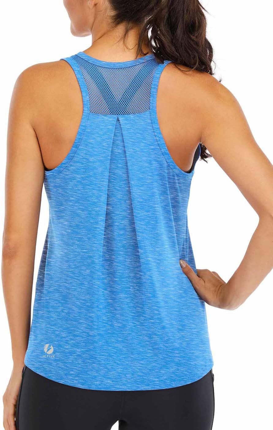 Detalle 2 de ICTIVE Débardeur Sport Femme Ample — Dos nu en maille respirante, léger et polyvalent
