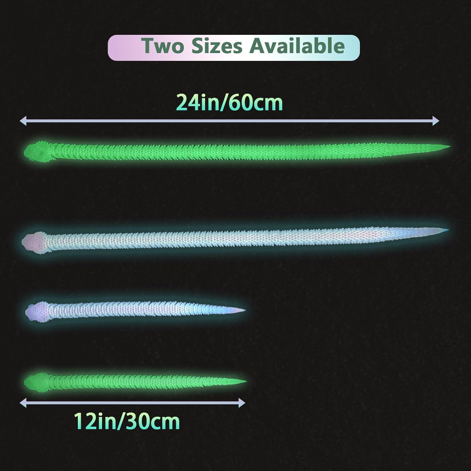 Thumbnail 3 de 24in 3D Printed Snake Toy 🐍