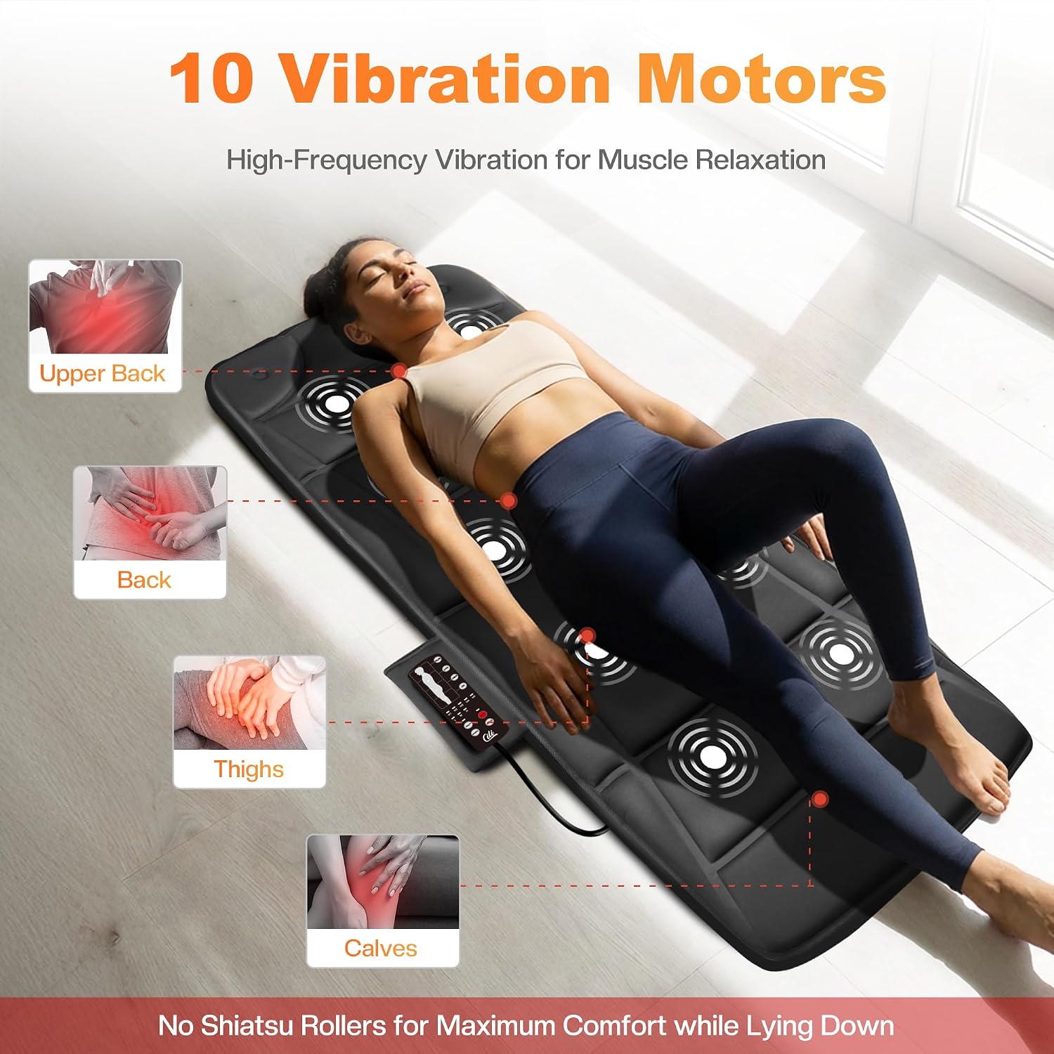Detalle 2 de CILI Full Body Massage Mat with Heat and Vibration ⚙