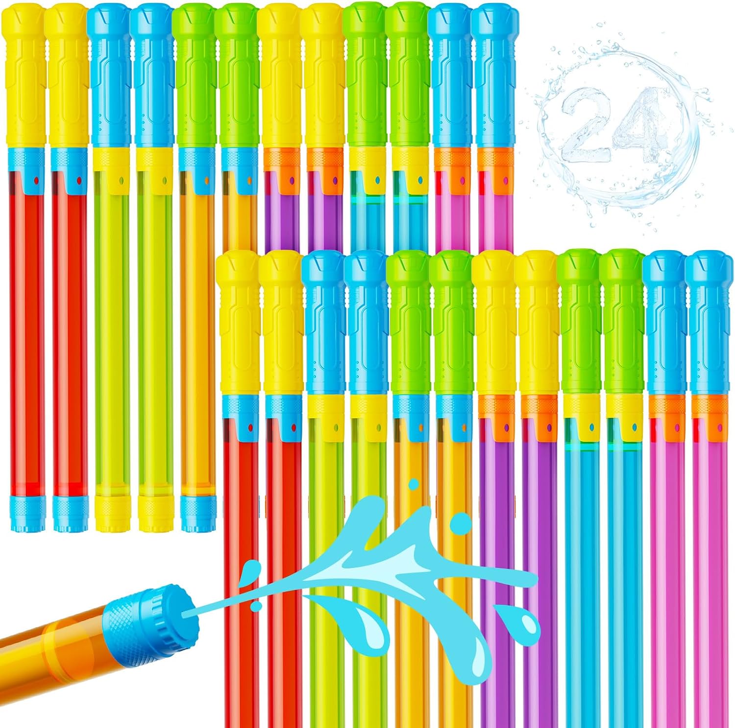 Detalle de LQYoyz 24 PCS Water Soaker Blaster – 16.5" Bulk Squirt Gun Set