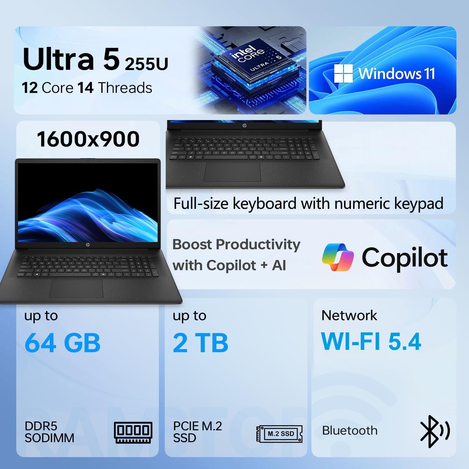 Detalle 2 de HP laptop 17.3-inch