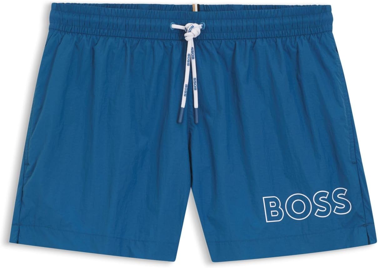 Detalle de Boss Uomo Costume da Bagno Short Poliammide 50469280 — stile sobrio e comfort nella stagione estiva