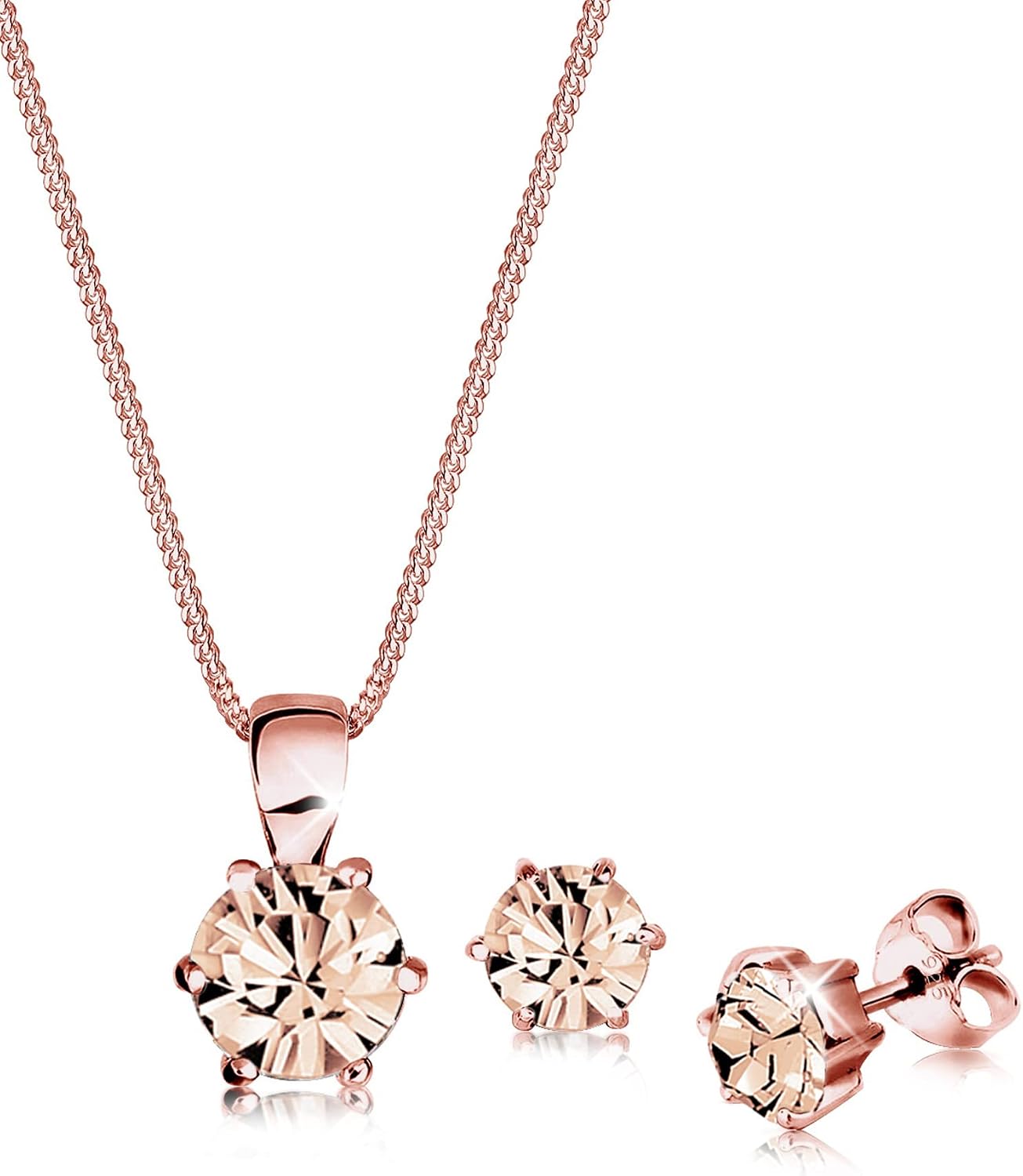 Detalle de Elli Schmuckset Rosé Silber 925