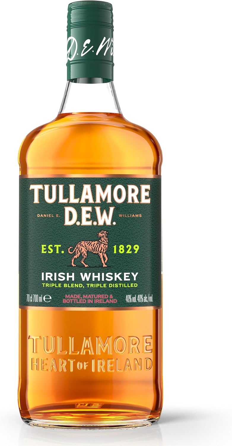 Detalle de Tullamore D.E.W. Original Blended Irish Whiskey 70 cl – milde Komposition aus Grain-, Malt- und PotStill-Whiskey