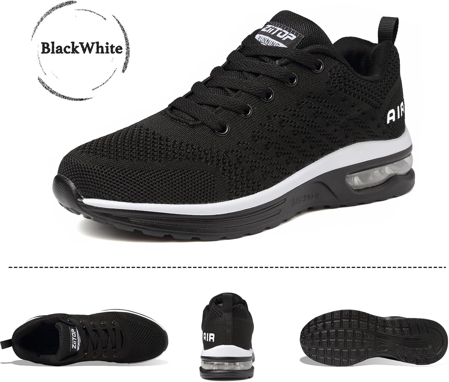 Thumbnail 2 de Womens Trainers Running Shoes Air Cushion Sneakers – Lightweight Breathable Mesh Walking Shoes