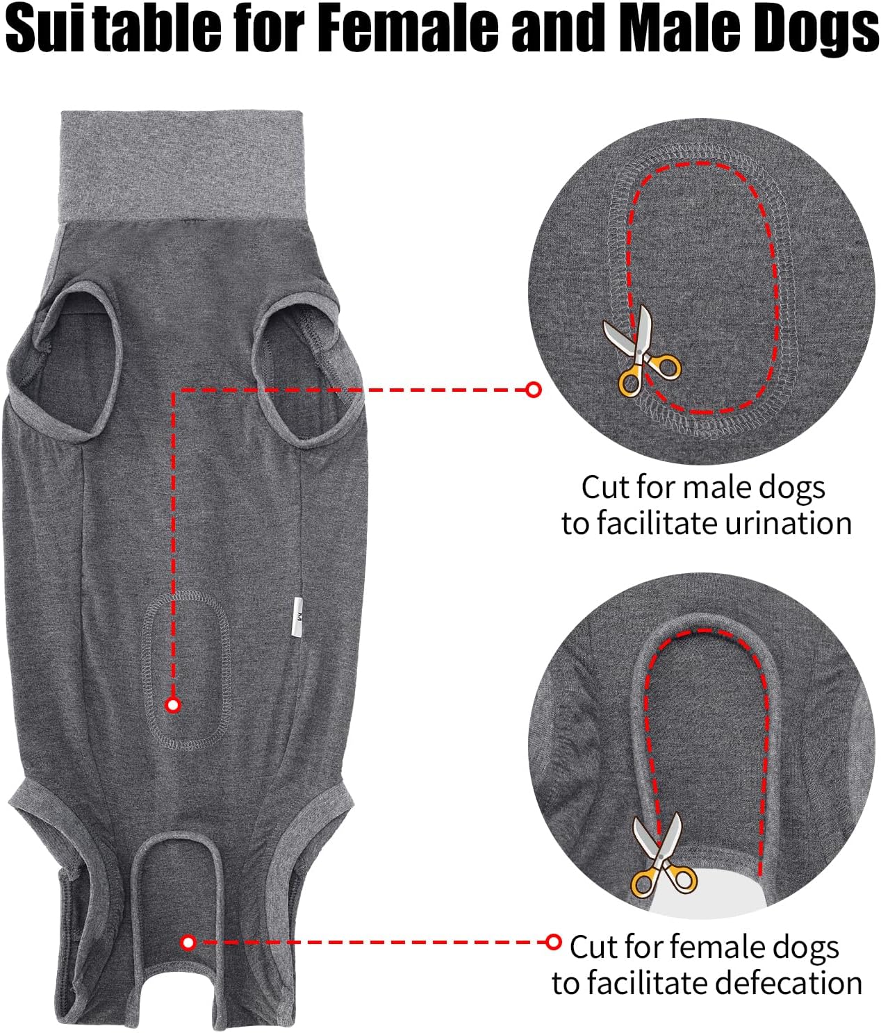 Thumbnail 1 de HEYWEAN Tuta per recupero post-operatorio del cane per castrazione e sterilizzazione