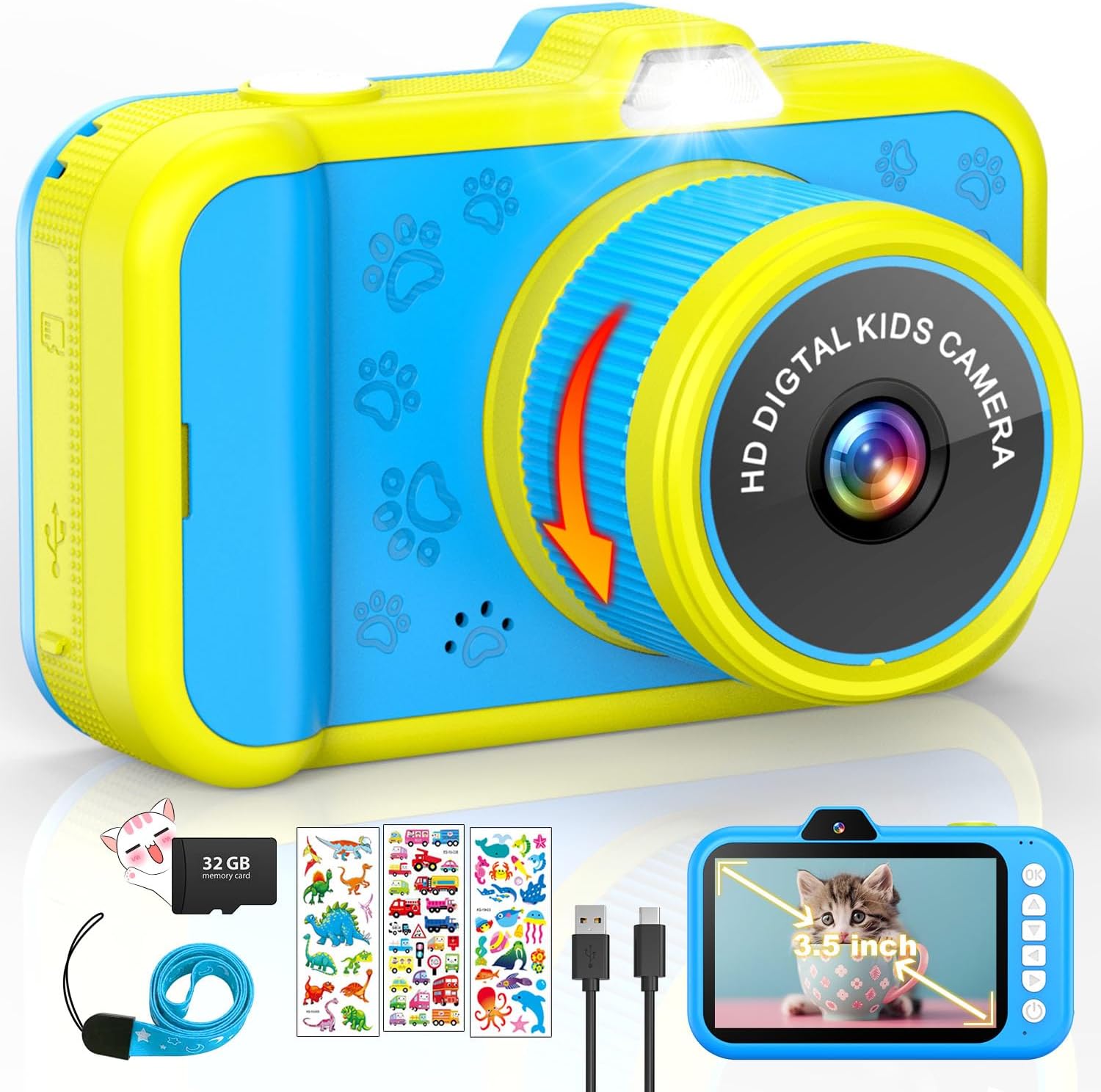 Detalle de Appareil Photo Enfant 1080P 3,5" écran