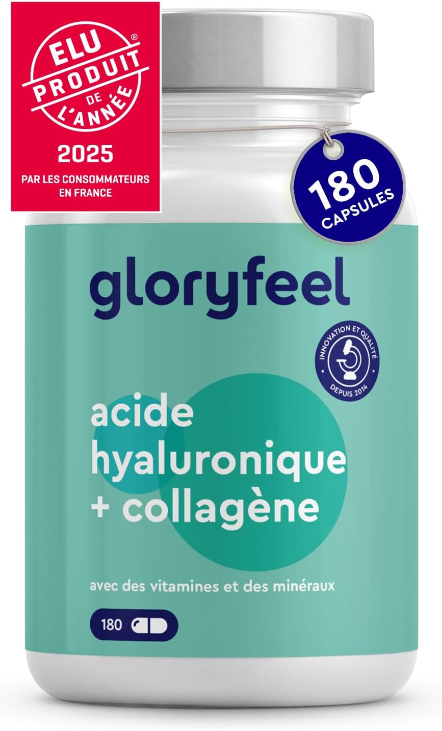 Detalle de gloryfeel Collagène Type 1 & 3 180 gélules 💊