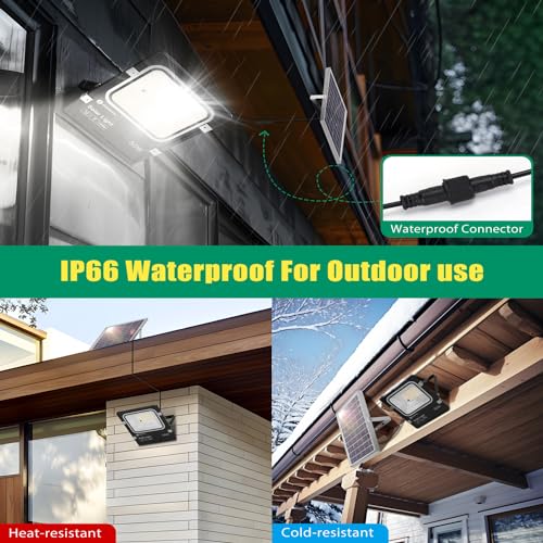 Thumbnail 5 de Aigostar foco solar exterior con mando a distancia e IP66 (cable 5 m, 8000 mAh) con 3000/4000/6500K