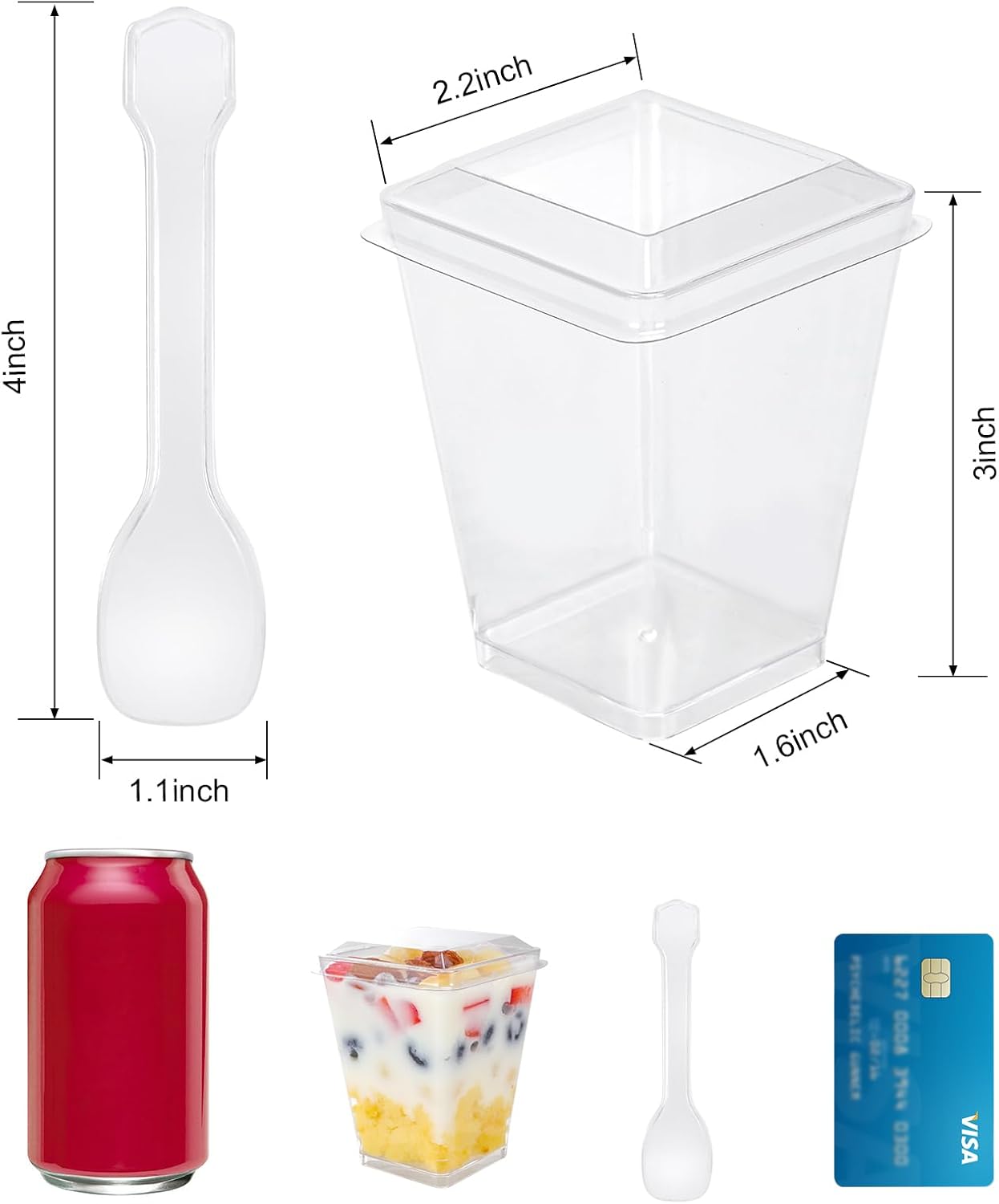 Detalle de FIFWVGP Dessert Cups 5 oz, 60 Count