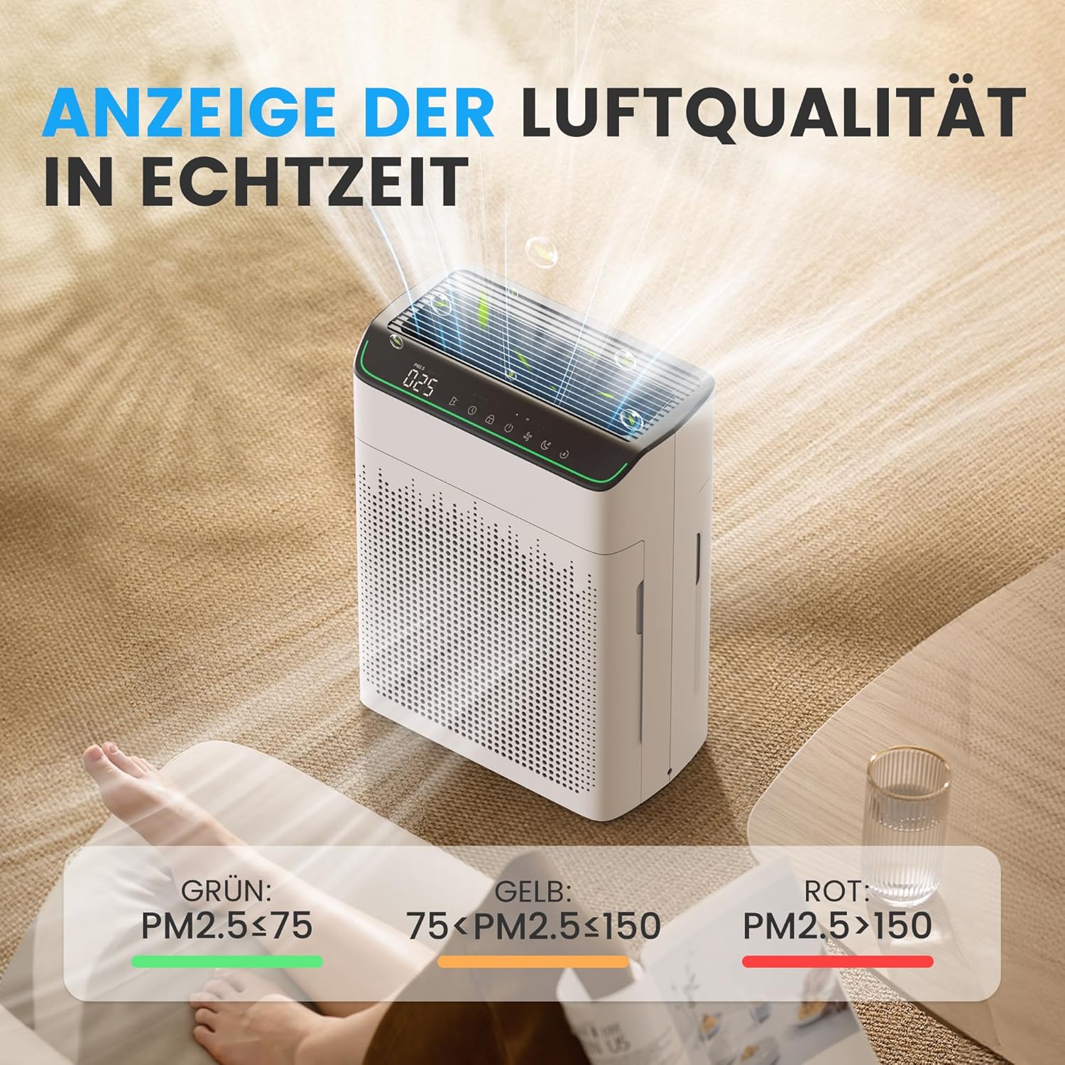 Thumbnail 4 de MERONTE Luftreiniger ME5866 – Für Raucherzimmer und große Räume