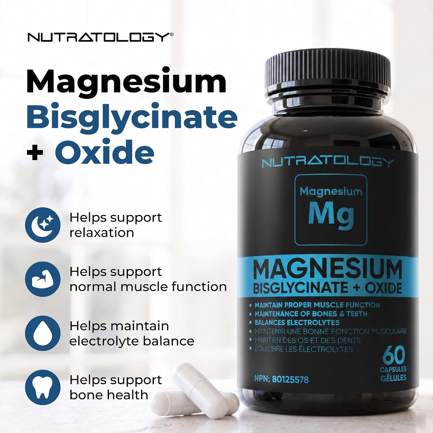Detalle 2 de Nutratology Magnesium supplement 250 mg