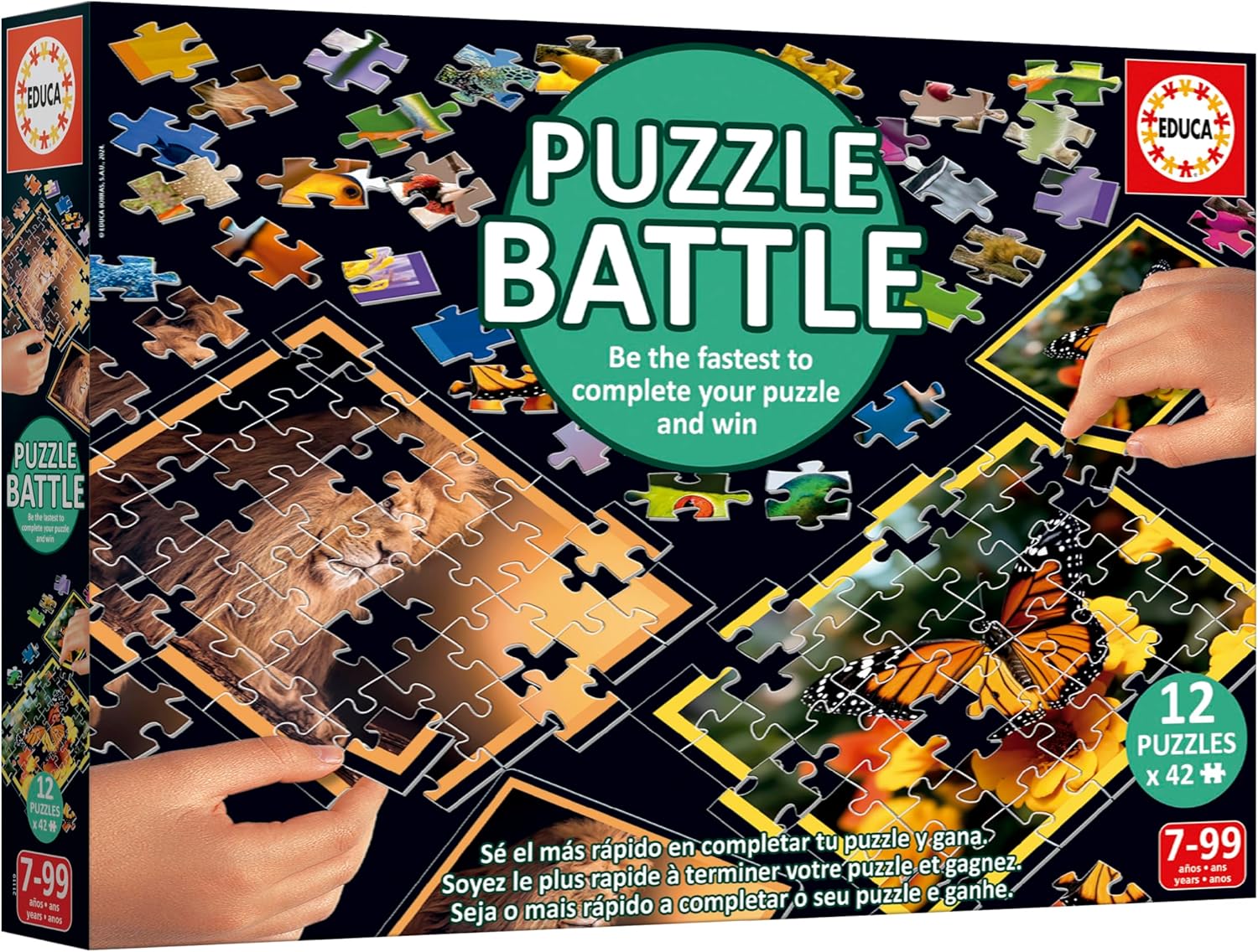 Thumbnail 3 de Educa Puzzle Battle Nature: set di puzzle da 42 pezzi (da 7 anni), 20119