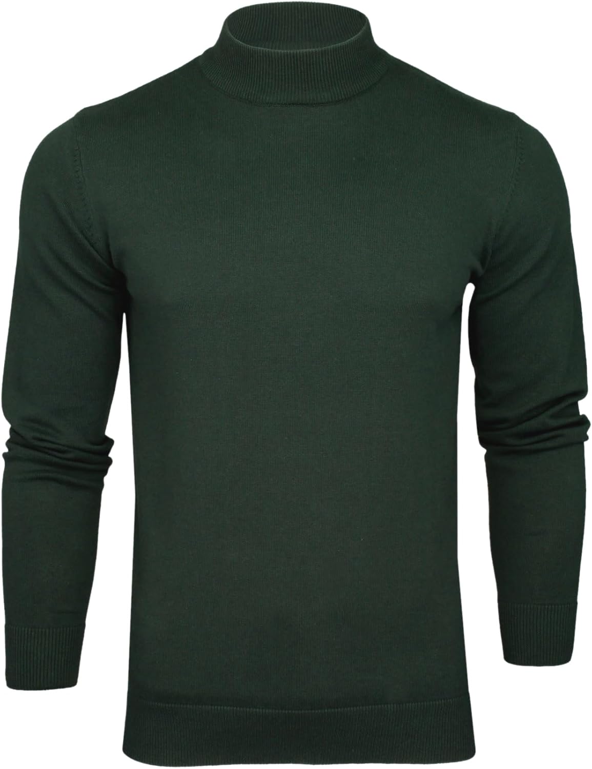 Thumbnail 4 de Xact Men’s Pure Cotton Mock Neck Turtleneck Jumper – soft, breathable high-neck knit