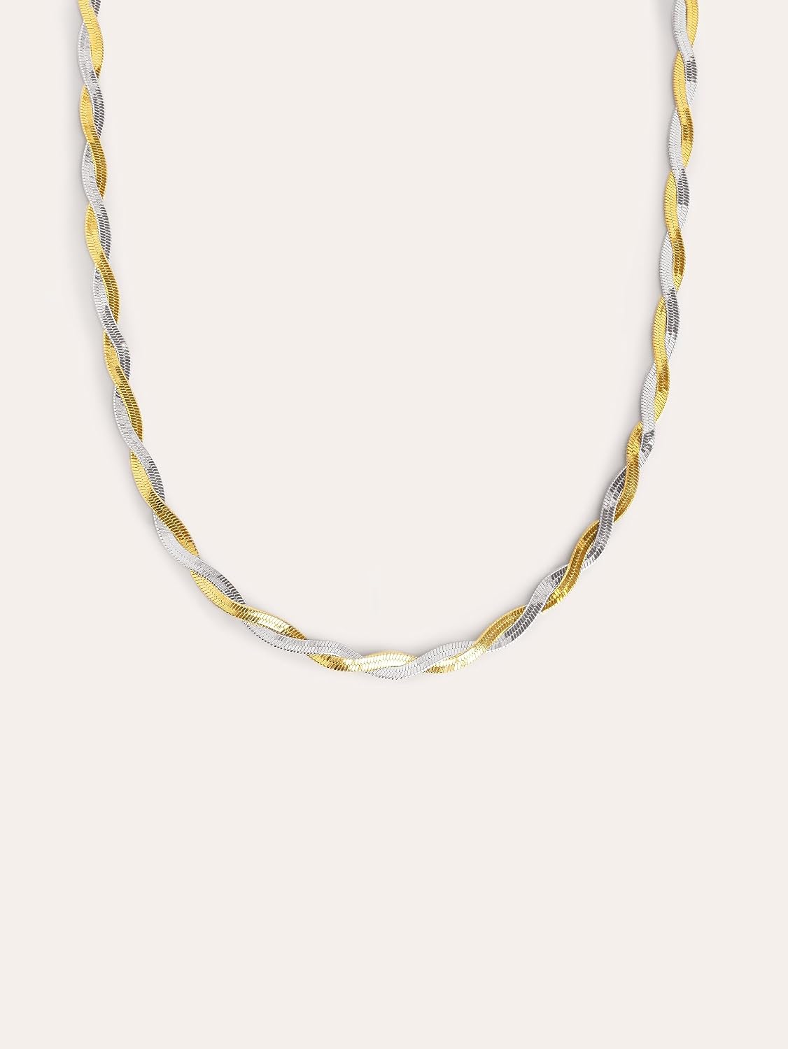 Detalle de SINGULARU Collana Lisse Twister 40 cm 💍