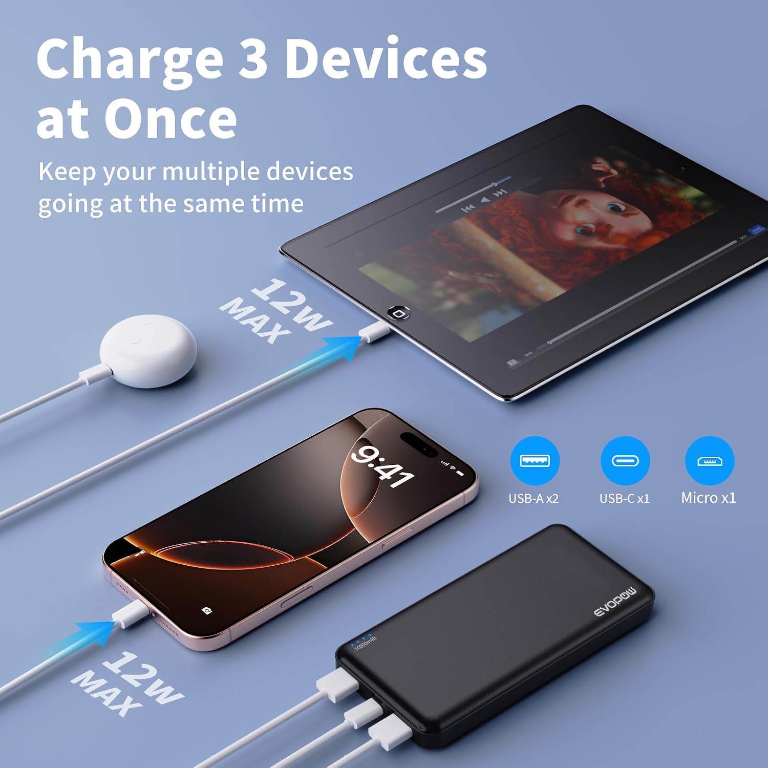 Detalle 2 de Evopow Portable Charger 10,000mAh