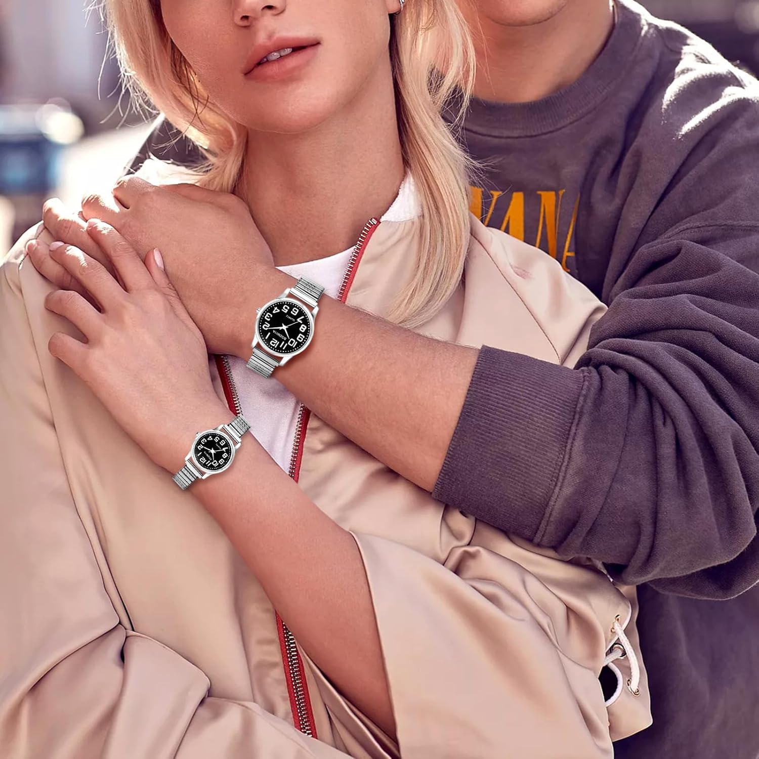 Thumbnail 6 de Avaner Uhren Herren mit elastischem Edelstahl-Armband (Stretch) – Analog-Quarzuhr für Männer, Frauen & Paare