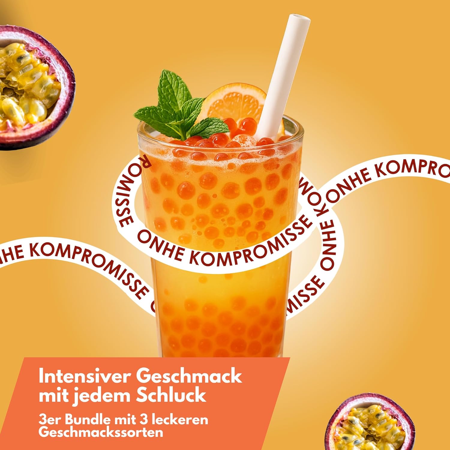 Thumbnail 1 de ONHA Bubble Tea Sirup im 3er Pack (Maracuja, Mango & Exotic Mix) – fruchtige Sirup-Varianten für Getränke