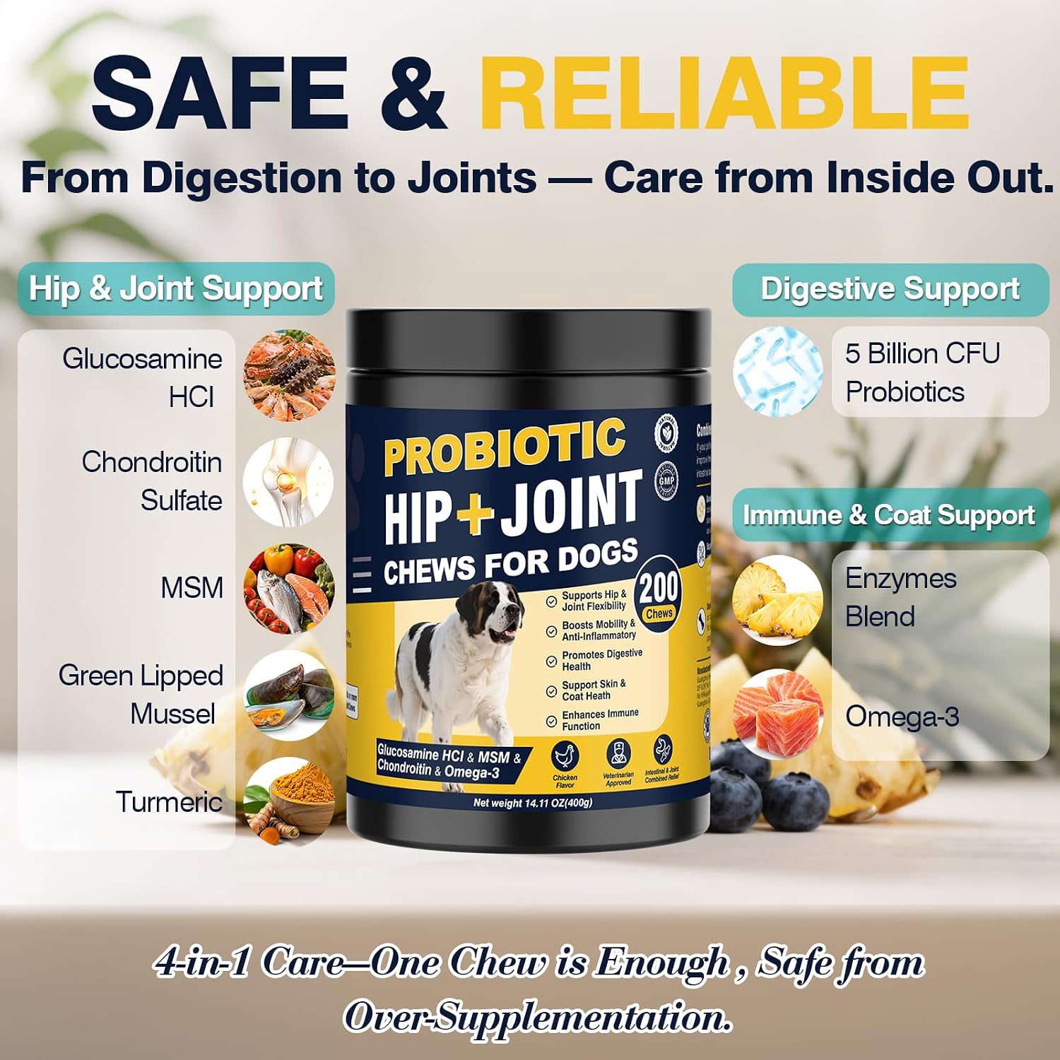 Thumbnail 2 de Dog Joint Supplement with Probiotics