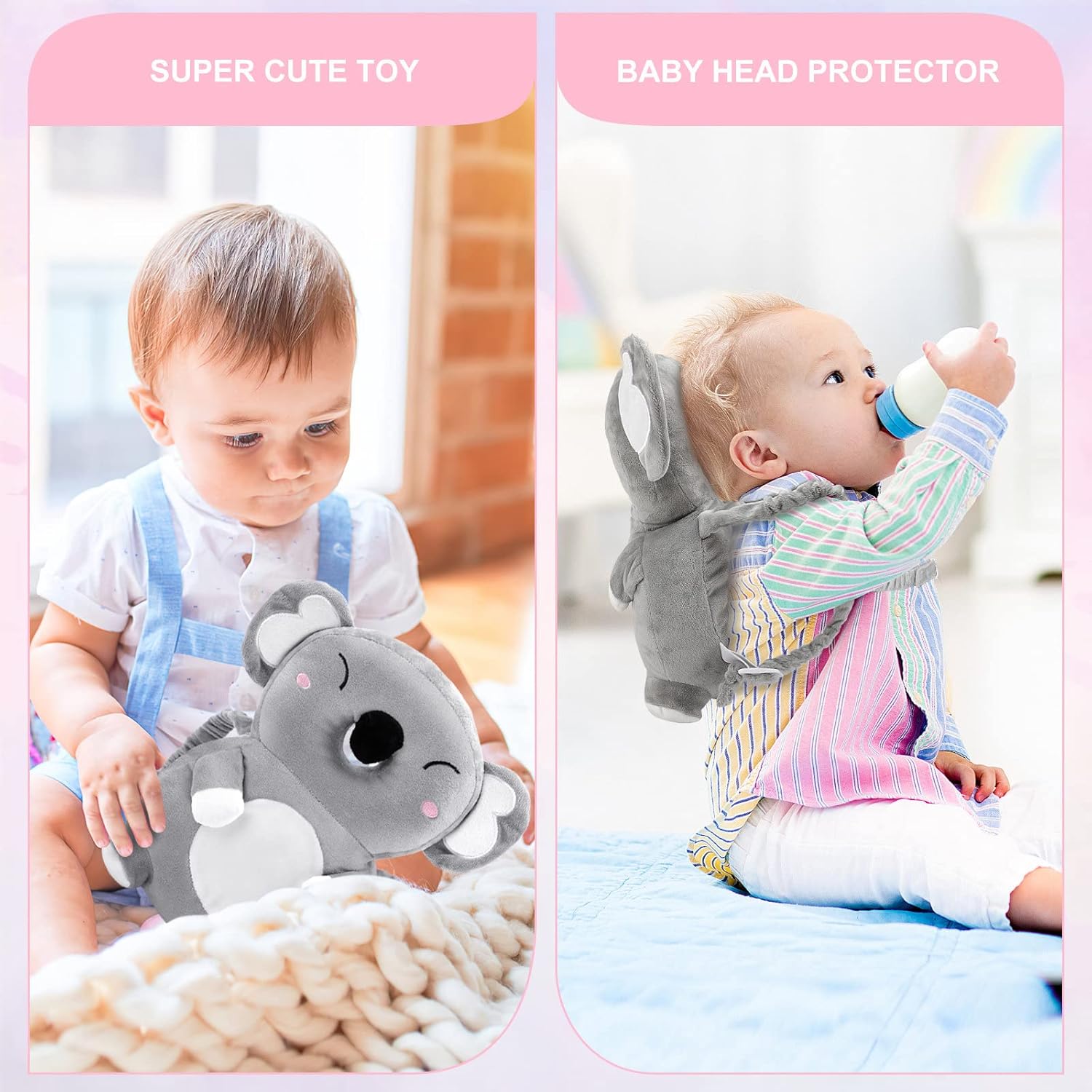 Thumbnail 4 de Afufu Protection de Tête de Bébé pour les Bébés Marchants (4 à 24 mois) – Coussin doux, réglable et sac à dos protecteur