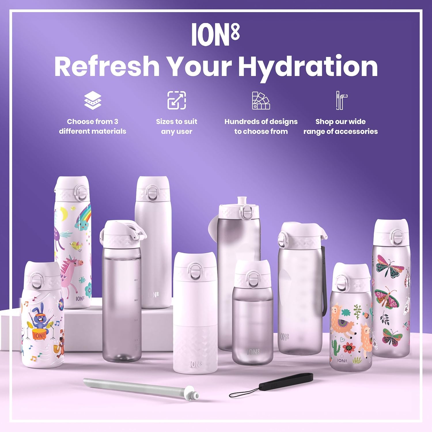 Thumbnail 6 de Ion8 Small Water Bottle: Leak‑proof, Dishwasher Safe and Kid-Ready