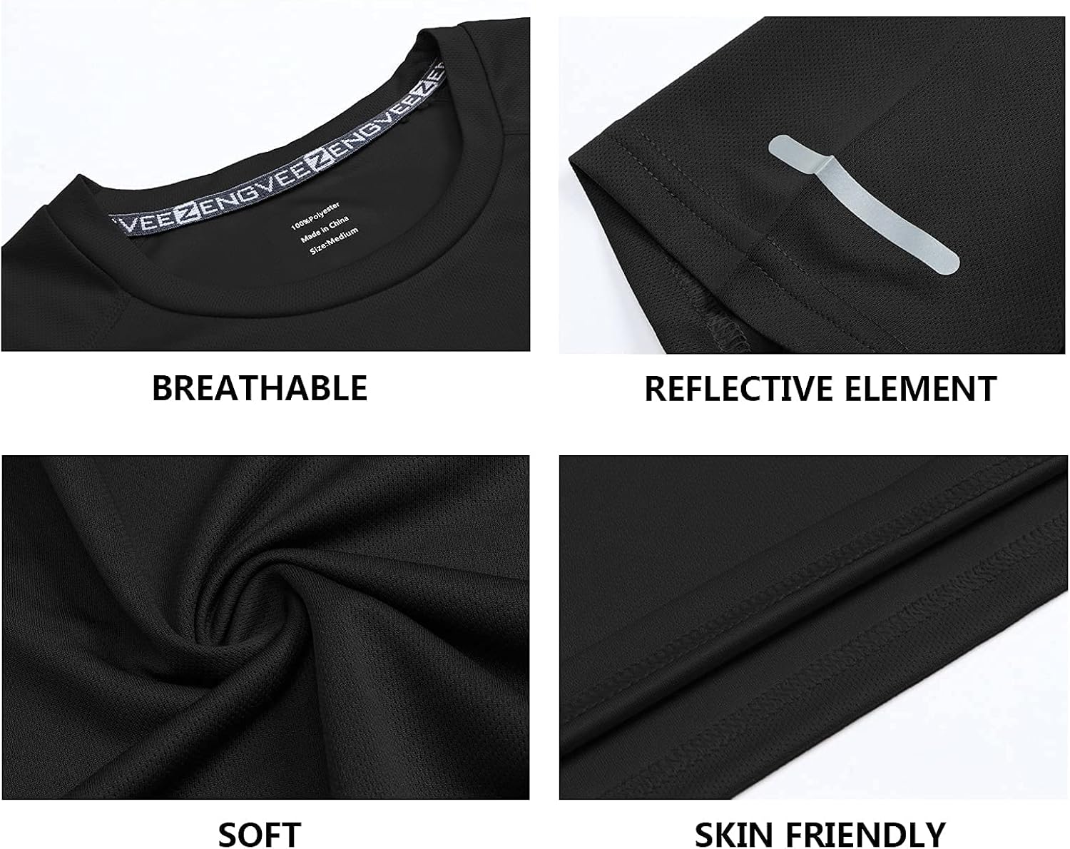 Thumbnail 5 de Gaiatiger Mens Quick‑Dry T-Shirt 3-pack