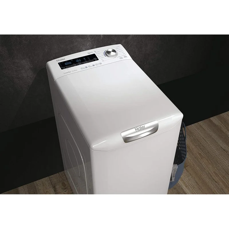 Detalle 2 de Haier RTXSG47TMCE: Lavadora de carga superior de 7 kg con Steam Plus y motor Inverter