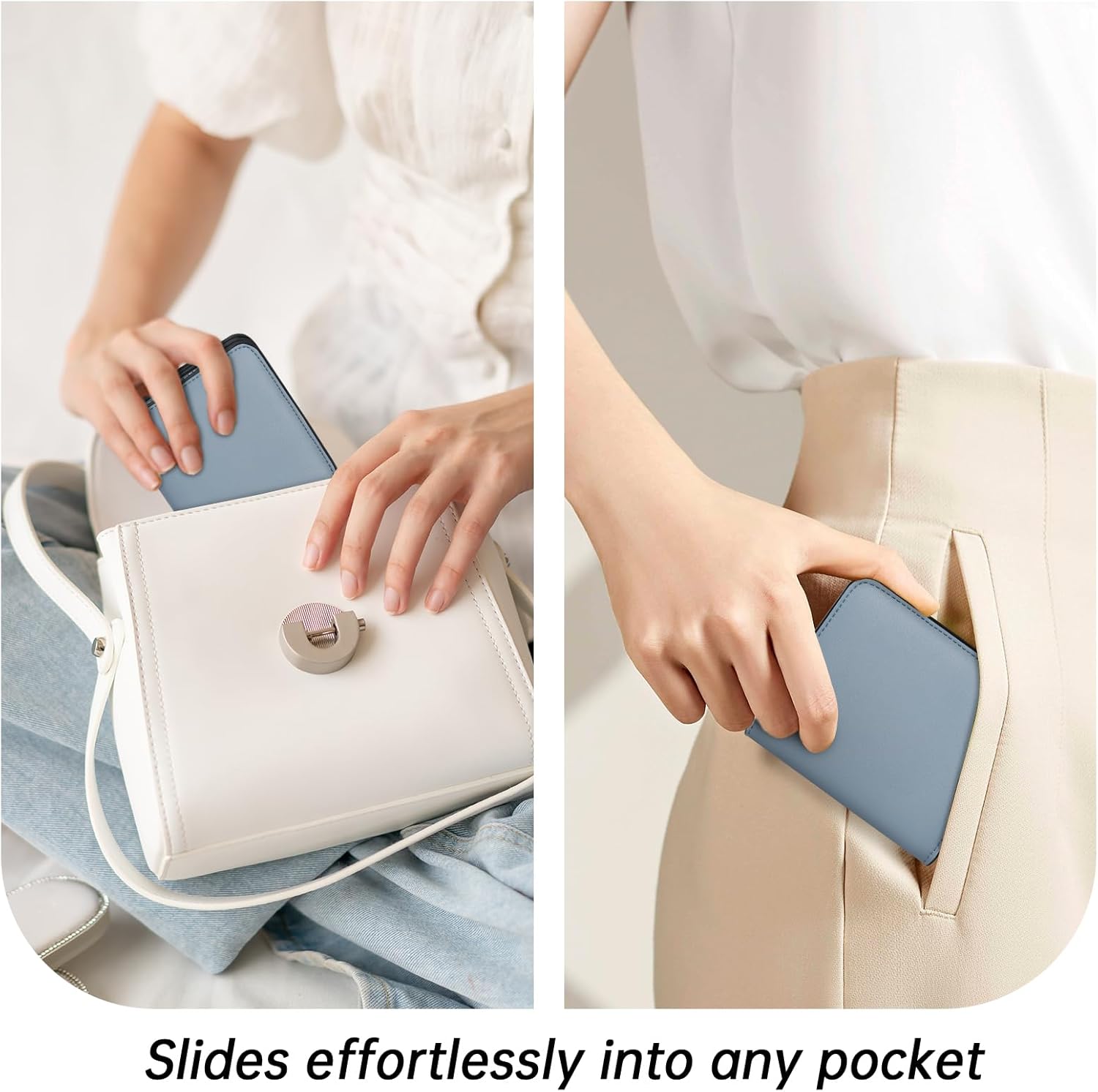 Thumbnail 6 de Toughergun Women's Slim Leather Wallet with RFID Protection 📙