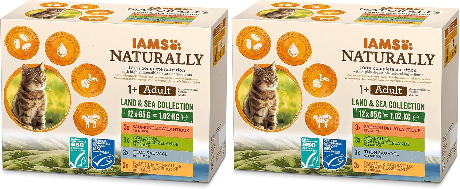 Thumbnail 6 de IAMS Naturally nourriture humide pour chat stérilisé ou non – sachets fraîcheurs (12 x 85 g)