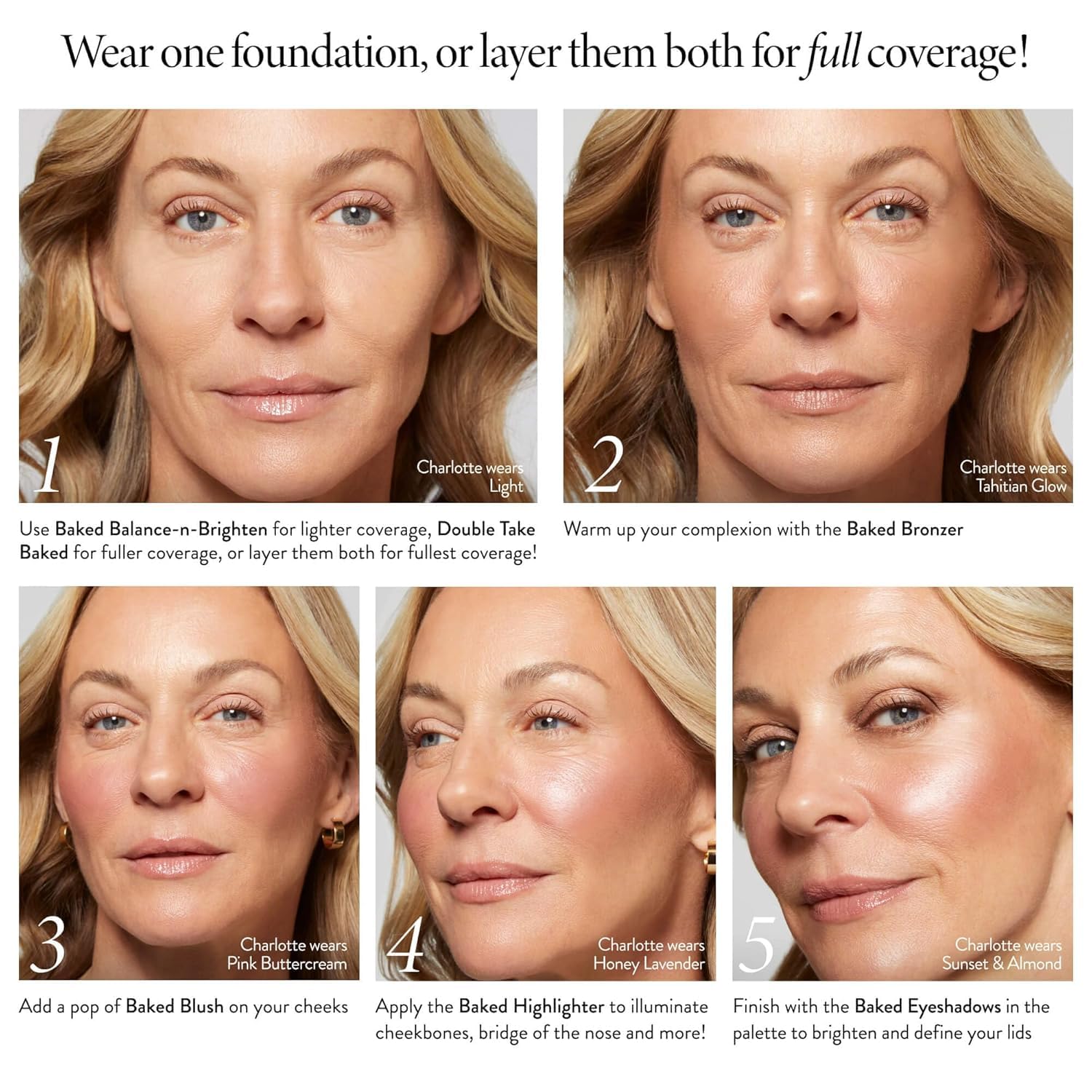 Thumbnail 5 de LAURA GELLER Baked Icons Complete Full Face Palette (Medium) — All-in-One Makeup Palette with Baked Foundations