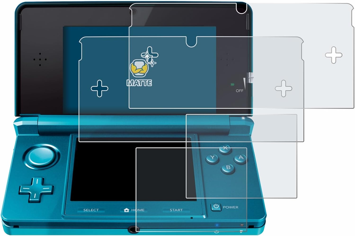 Thumbnail 1 de BROTECT Anti-Glare Screen Protector for Nintendo 3DS (2 Pack) – Matte, Anti-Fingerprint & Scratch-Resistant