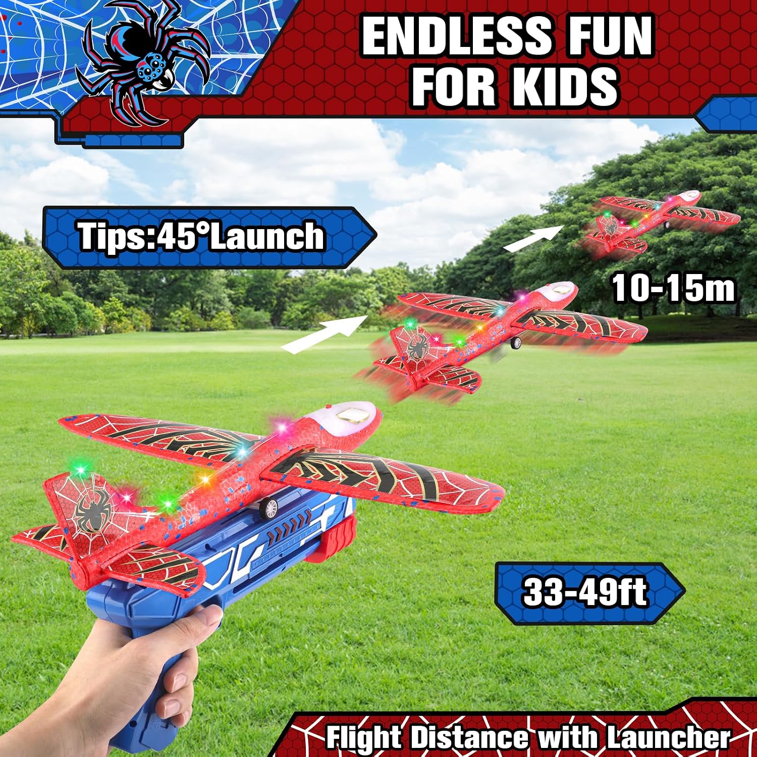 Thumbnail 3 de Flugzeug Wurfgleiter mit Spinnen 25 g