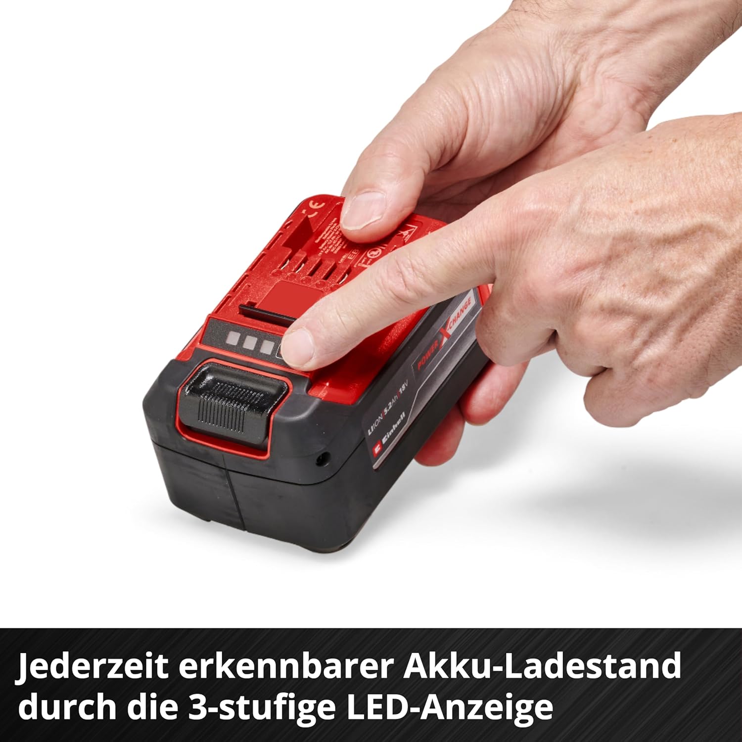 Detalle 2 de Einhell Original Starter Kit 5,2 Ah Akku & Fastcharger Power X-Change (18 V) – für den Einstieg in das Power X-Change-System