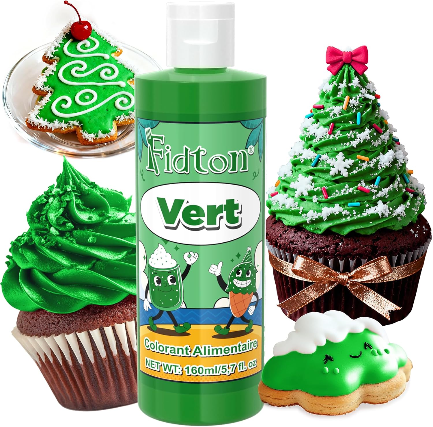 Fidton Colorant Alimentaire 160 ml Vert
