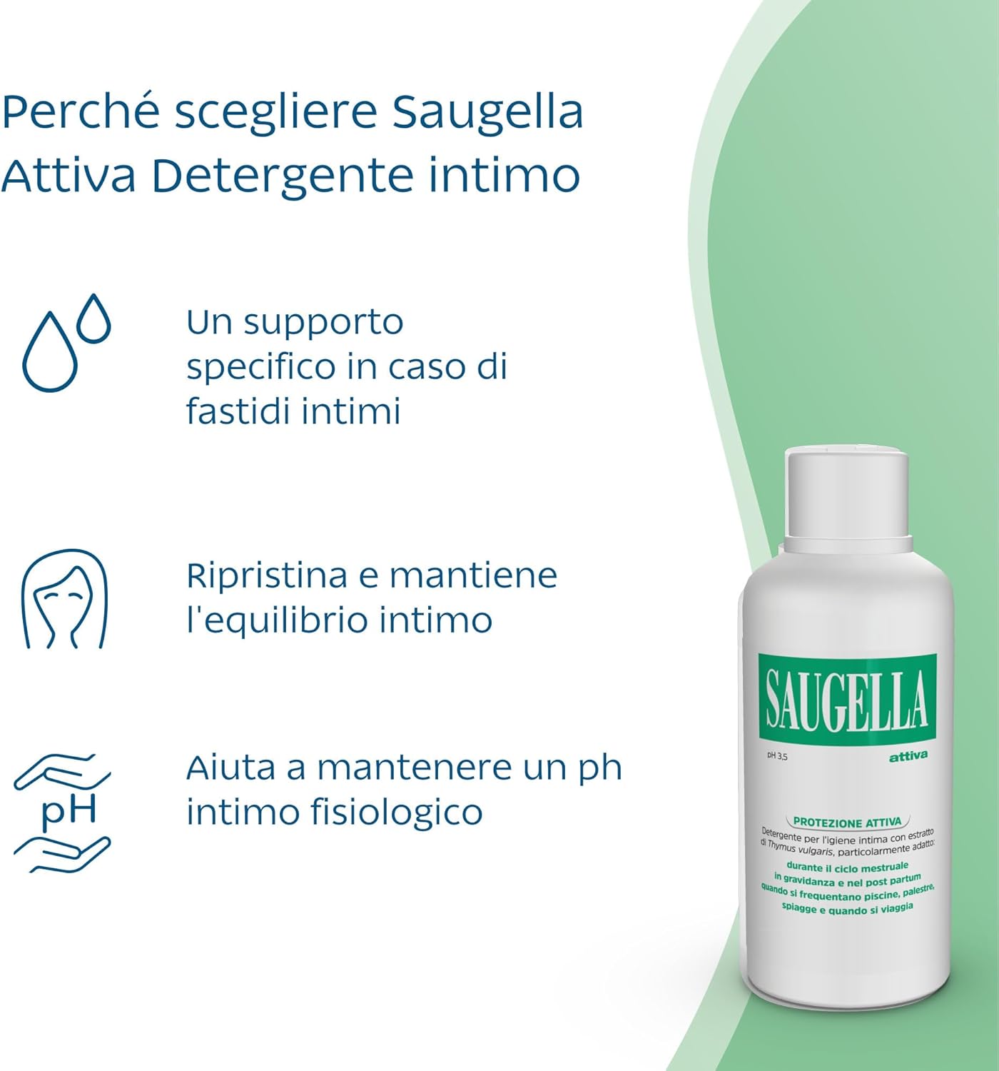 Thumbnail 2 de Saugella Attiva Detergente intimo pH 3,5